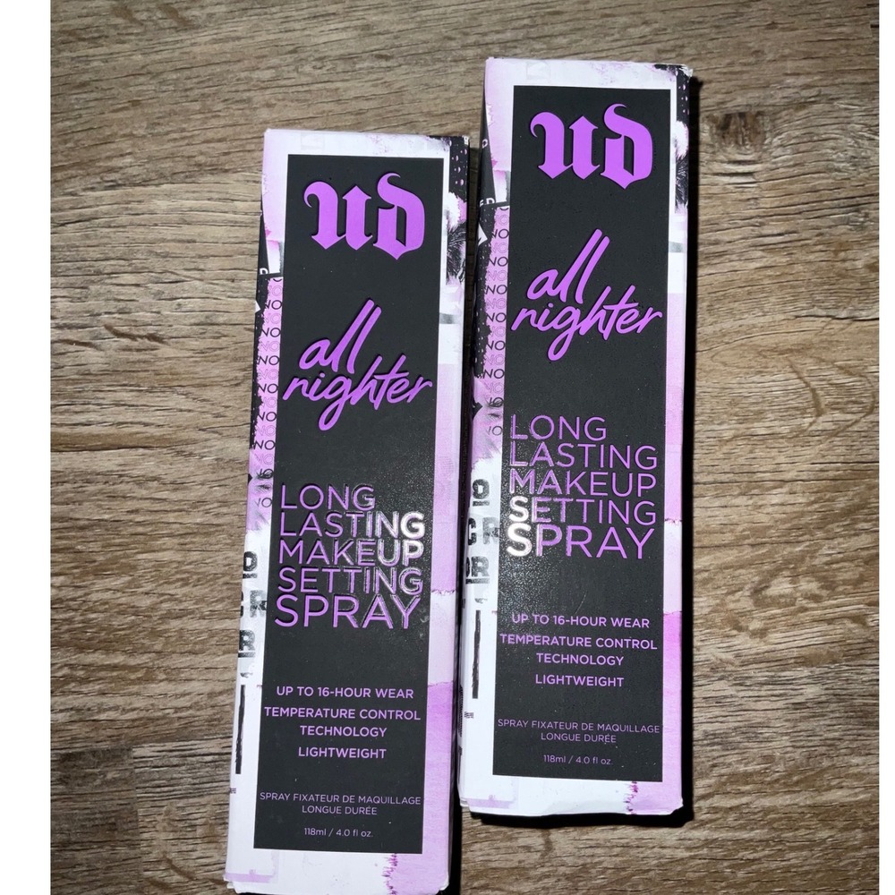 Urban Decay All Nighter Setting Spray Long Lasting Facial Spray 2 Pack makeup